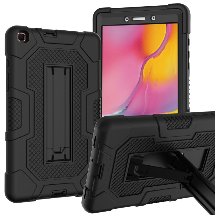 For Samsung Galaxy Tab A 8.0 (2019) / T290 Contrast Color Robot Shockproof Silicone + PC Protective Case with Holder