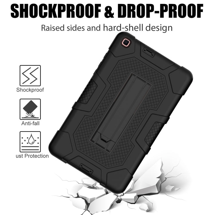 For Samsung Galaxy Tab A 8.0 (2019) / T290 Contrast Color Robot Shockproof Silicone + PC Protective Case with Holder