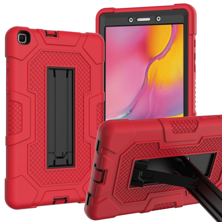 For Samsung Galaxy Tab A 8.0 (2019) / T290 Contrast Color Robot Shockproof Silicone + PC Protective Case with Holder