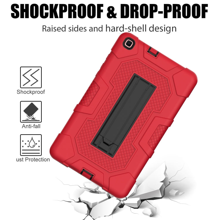 For Samsung Galaxy Tab A 8.0 (2019) / T290 Contrast Color Robot Shockproof Silicone + PC Protective Case with Holder