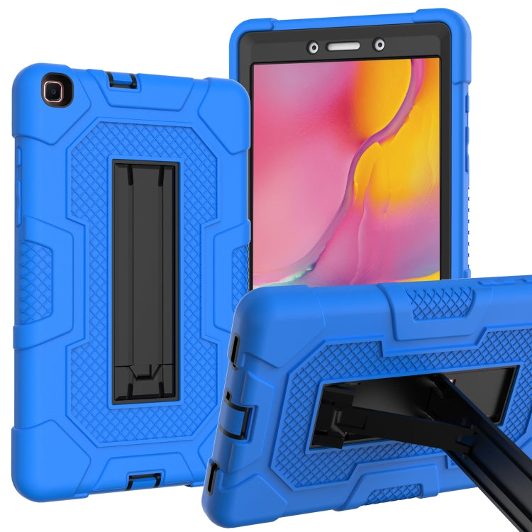 For Samsung Galaxy Tab A 8.0 (2019) / T290 Contrast Color Robot Shockproof Silicone + PC Protective Case with Holder