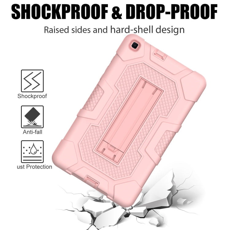 For Samsung Galaxy Tab A 8.0 (2019) / T290 Contrast Color Robot Shockproof Silicone + PC Protective Case with Holder