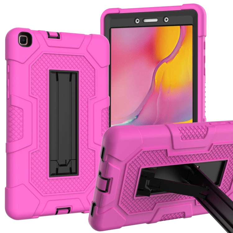 For Samsung Galaxy Tab A 8.0 (2019) / T290 Contrast Color Robot Shockproof Silicone + PC Protective Case with Holder