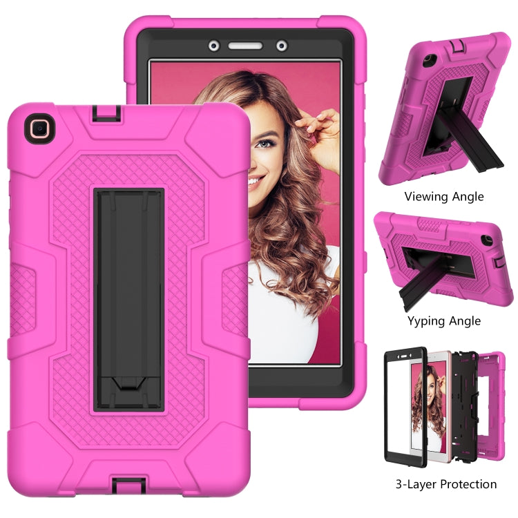 For Samsung Galaxy Tab A 8.0 (2019) / T290 Contrast Color Robot Shockproof Silicone + PC Protective Case with Holder