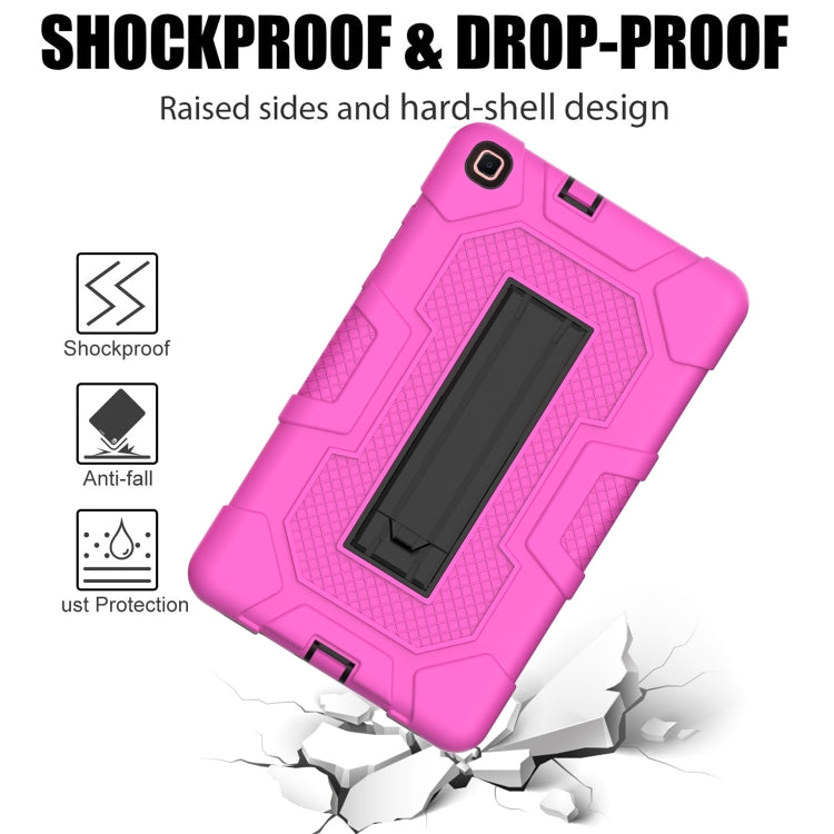For Samsung Galaxy Tab A 8.0 (2019) / T290 Contrast Color Robot Shockproof Silicone + PC Protective Case with Holder