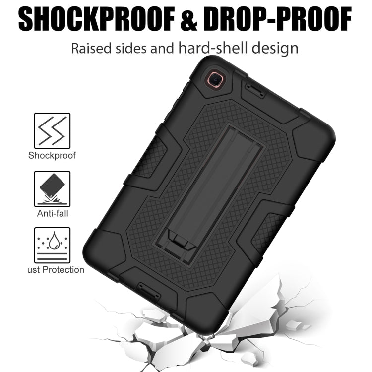 For Samsung Galaxy Tab A 8.4 (2020) / T307 Contrast Color Robot Shockproof Silicone + PC Protective Case with Holder
