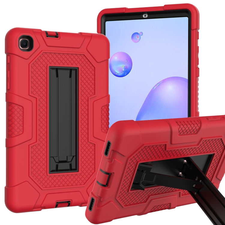 For Samsung Galaxy Tab A 8.4 (2020) / T307 Contrast Color Robot Shockproof Silicone + PC Protective Case with Holder