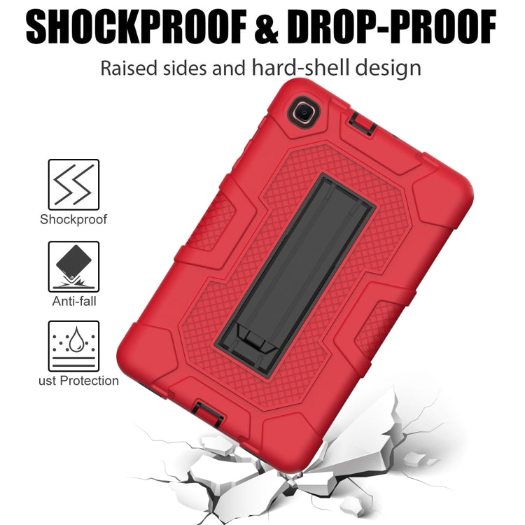 For Samsung Galaxy Tab A 8.4 (2020) / T307 Contrast Color Robot Shockproof Silicone + PC Protective Case with Holder