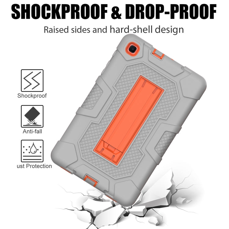 For Samsung Galaxy Tab A 8.4 (2020) / T307 Contrast Color Robot Shockproof Silicone + PC Protective Case with Holder