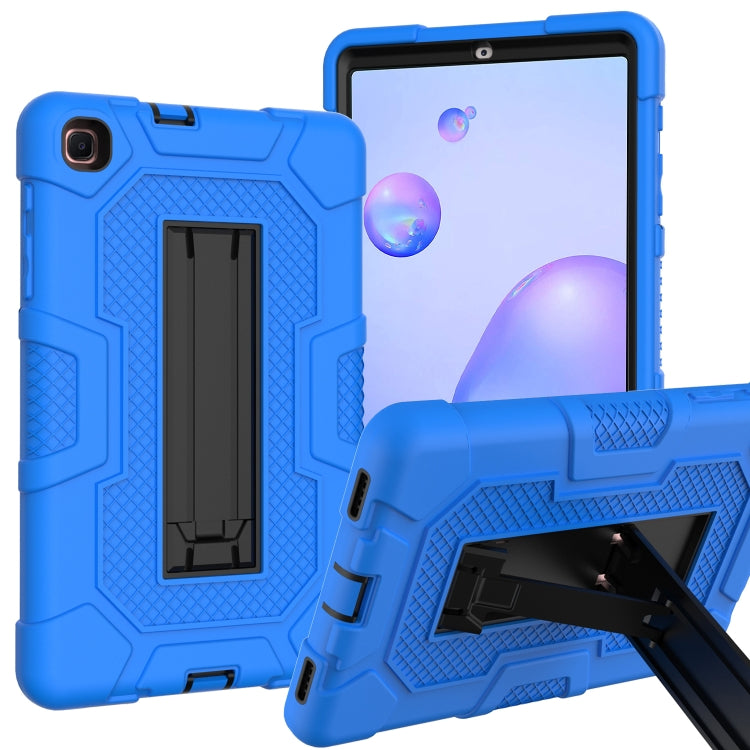 For Samsung Galaxy Tab A 8.4 (2020) / T307 Contrast Color Robot Shockproof Silicone + PC Protective Case with Holder