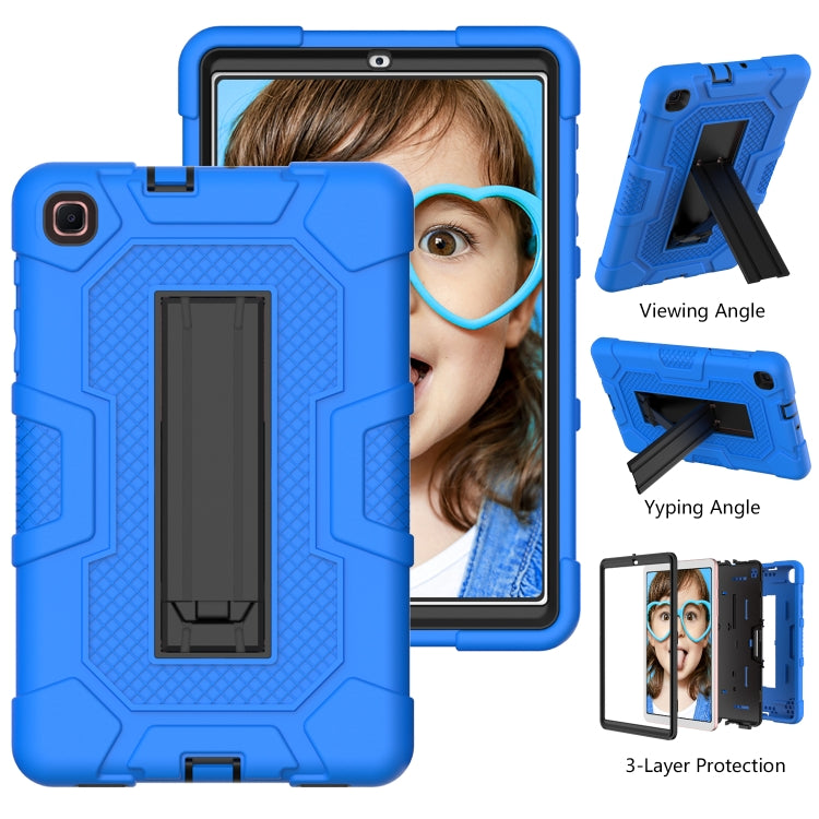 For Samsung Galaxy Tab A 8.4 (2020) / T307 Contrast Color Robot Shockproof Silicone + PC Protective Case with Holder
