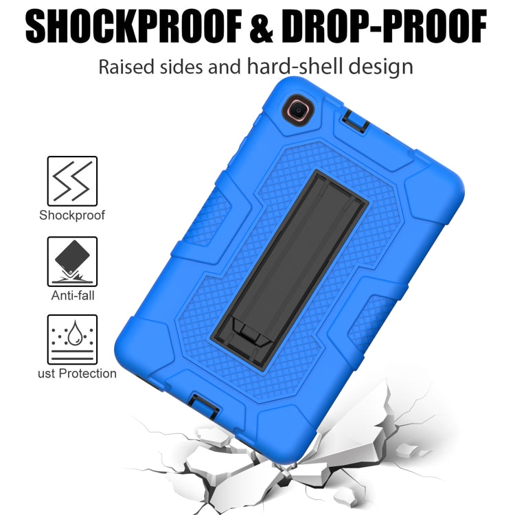 For Samsung Galaxy Tab A 8.4 (2020) / T307 Contrast Color Robot Shockproof Silicone + PC Protective Case with Holder