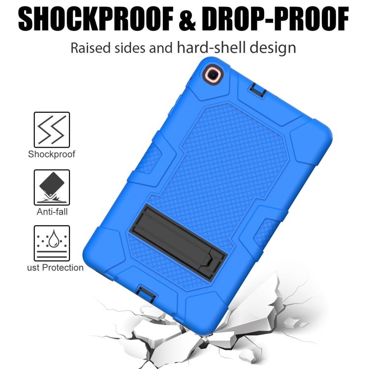 For Samsung Galaxy Tab A 10.1 (2019) / T510 Contrast Color Robot Shockproof Silicone + PC Protective Case with Holder