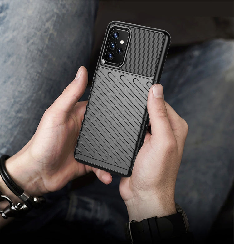 For Samsung Galaxy A72 5G / 4G Thunderbolt Shockproof TPU Protective Soft Case