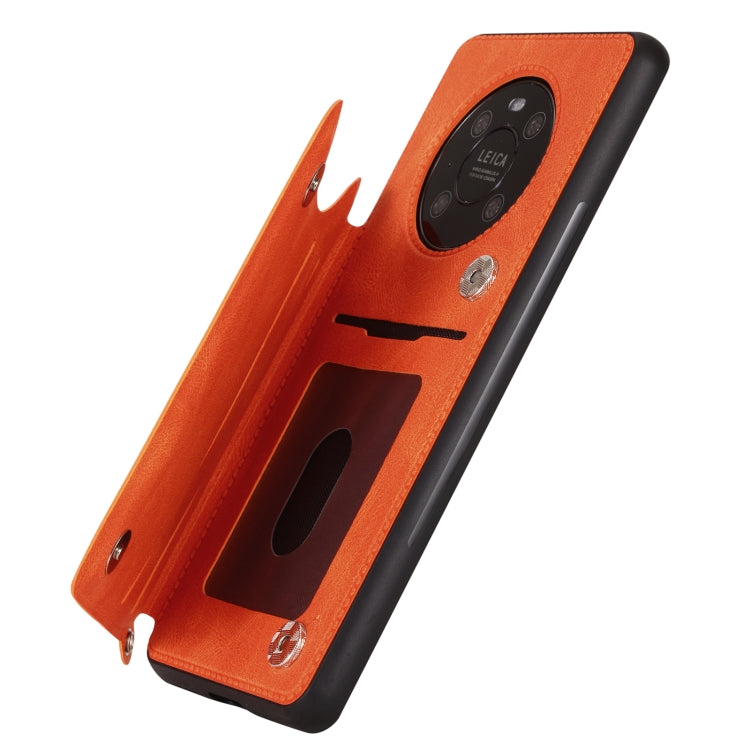 For Huawei Mate 40 Mandala Embossed PU + TPU Case with Holder & Card Slots & Photo Frame & Strap