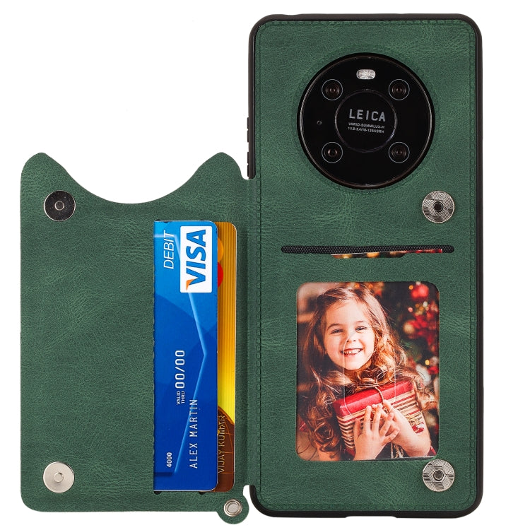 For Huawei Mate 40 Mandala Embossed PU + TPU Case with Holder & Card Slots & Photo Frame & Strap