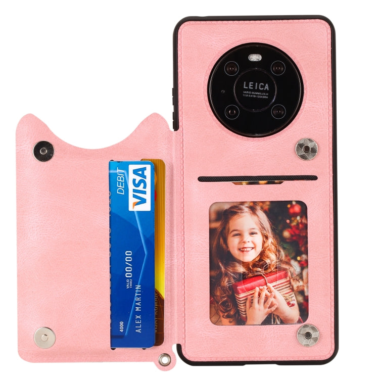 For Huawei Mate 40 Pro Mandala Embossed PU + TPU Case with Holder & Card Slots & Photo Frame & Strap