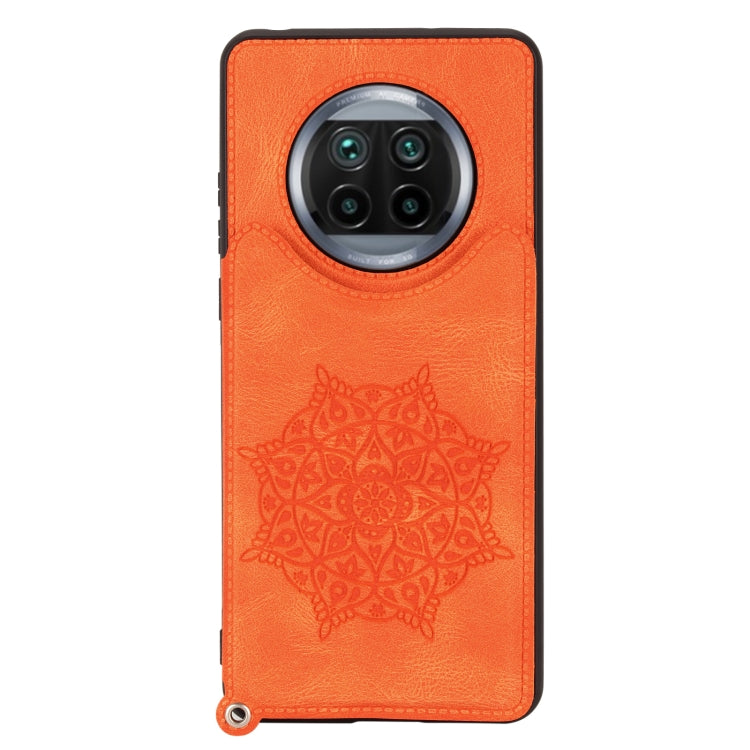 For Xiaomi Mi 10T Lite 5G Mandala Embossed PU + TPU Case with Holder & Card Slots & Photo Frame & Strap