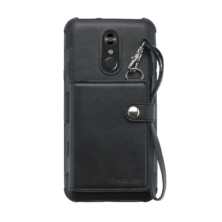 For LG Stylo 4 Shockproof PC + TPU Protective Case, with Card Slots & Wallet & Photo Frame & Lanyard