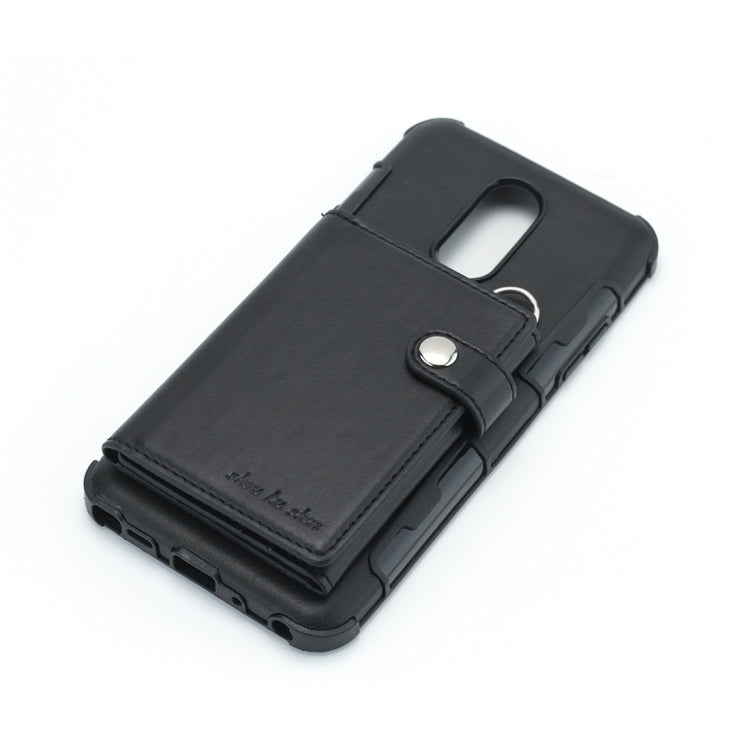 For LG Stylo 4 Shockproof PC + TPU Protective Case, with Card Slots & Wallet & Photo Frame & Lanyard