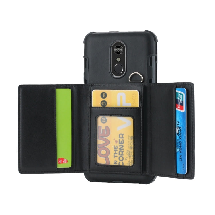 For LG Stylo 4 Shockproof PC + TPU Protective Case, with Card Slots & Wallet & Photo Frame & Lanyard