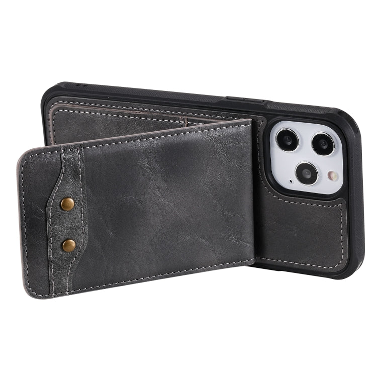 For iPhone 12 Pro Max Vertical Flip Wallet Shockproof Back Cover Protective Case with Holder & Card Slots & Lanyard & Photos Frames
