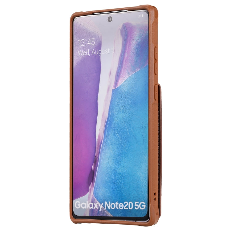 Vertical Flip Wallet Shockproof Back Cover Protective Case with Holder & Card Slots & Lanyard & Photos Frames For Samsung Galaxy Note20