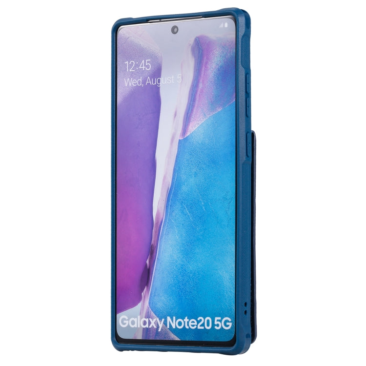 Vertical Flip Wallet Shockproof Back Cover Protective Case with Holder & Card Slots & Lanyard & Photos Frames For Samsung Galaxy Note20