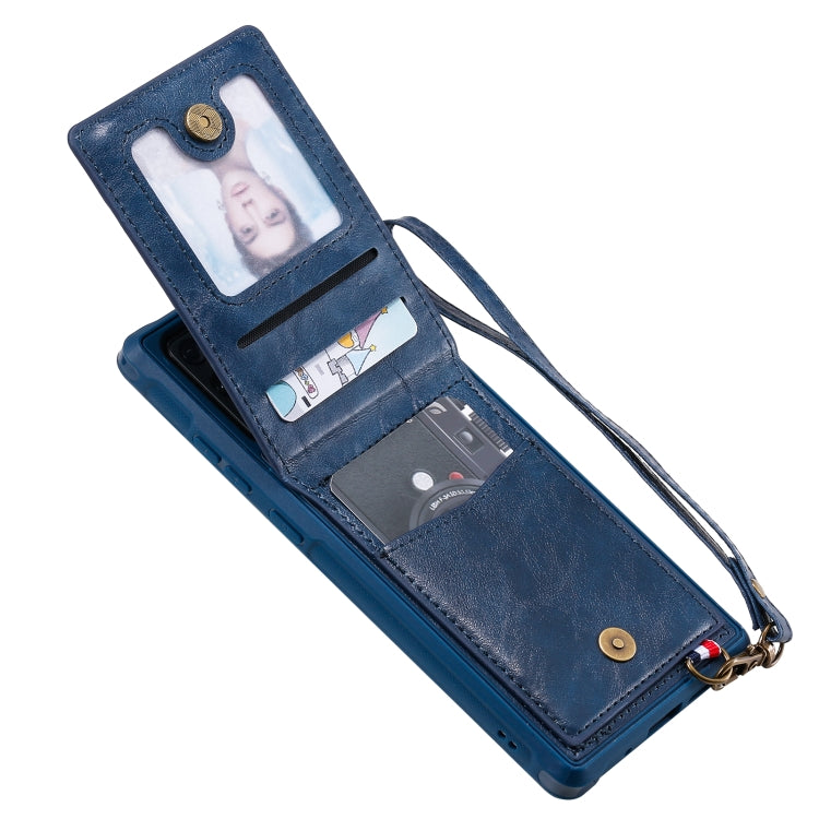 Vertical Flip Wallet Shockproof Back Cover Protective Case with Holder & Card Slots & Lanyard & Photos Frames For Samsung Galaxy Note20