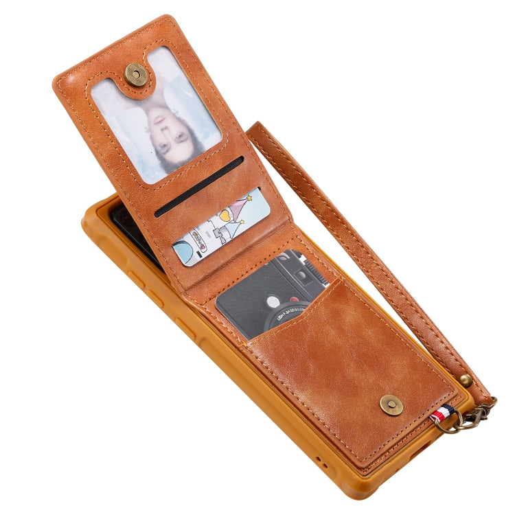 Vertical Flip Wallet Shockproof Back Cover Protective Case with Holder & Card Slots & Lanyard & Photos Frames For Samsung Galaxy Note20