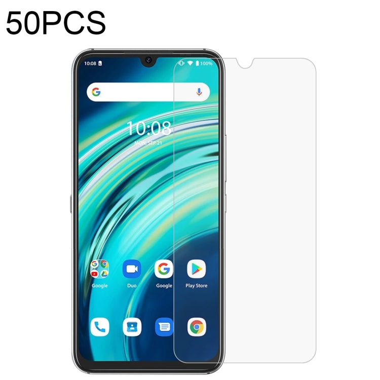 For Umidigi 9 Pro 50 PCS 0.26mm 9H 2.5D Tempered Glass Film