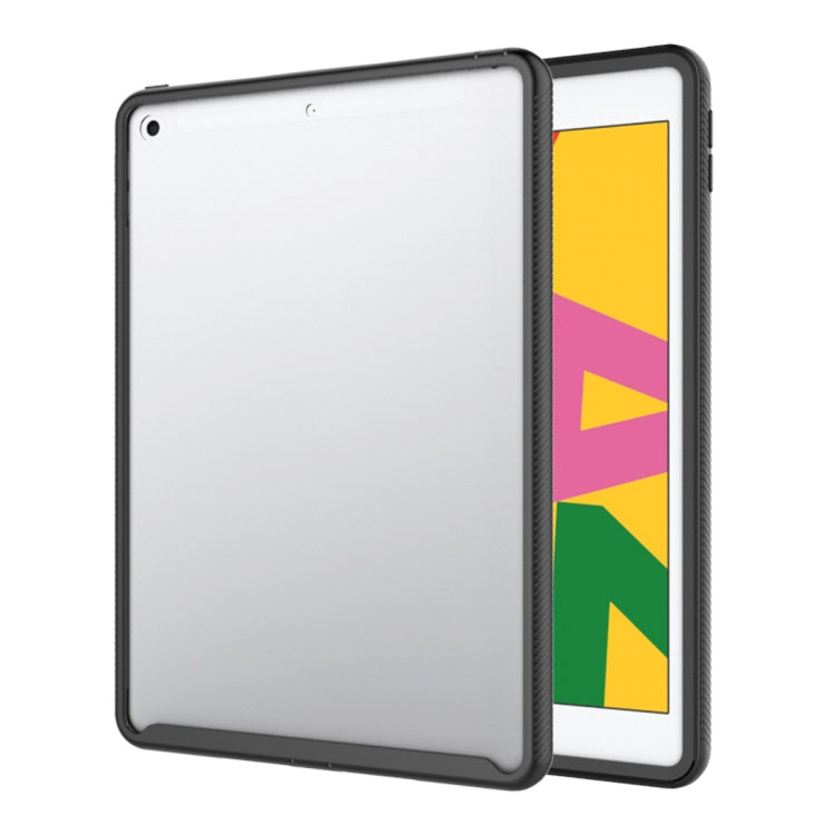 For iPad 10.2 2021 / 2020 / 2019 Starry Sky Solid Color Series Shockproof PC + TPU Protective Case(Black)