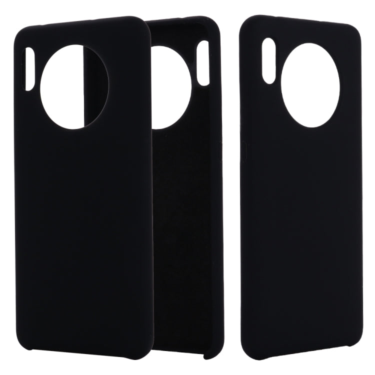 For Huawei Mate 30 Pro Solid Color Liquid Silicone Shockproof Coverage Protective Case