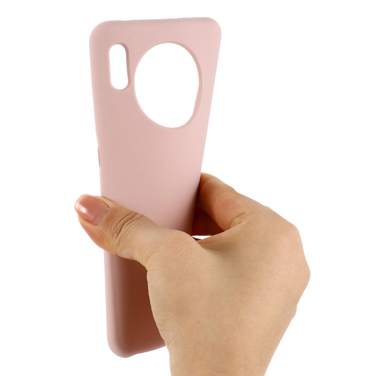 For Huawei Mate 30 Pro Solid Color Liquid Silicone Shockproof Coverage Protective Case