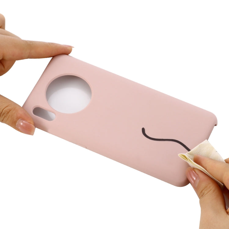 For Huawei Mate 30 Pro Solid Color Liquid Silicone Shockproof Coverage Protective Case