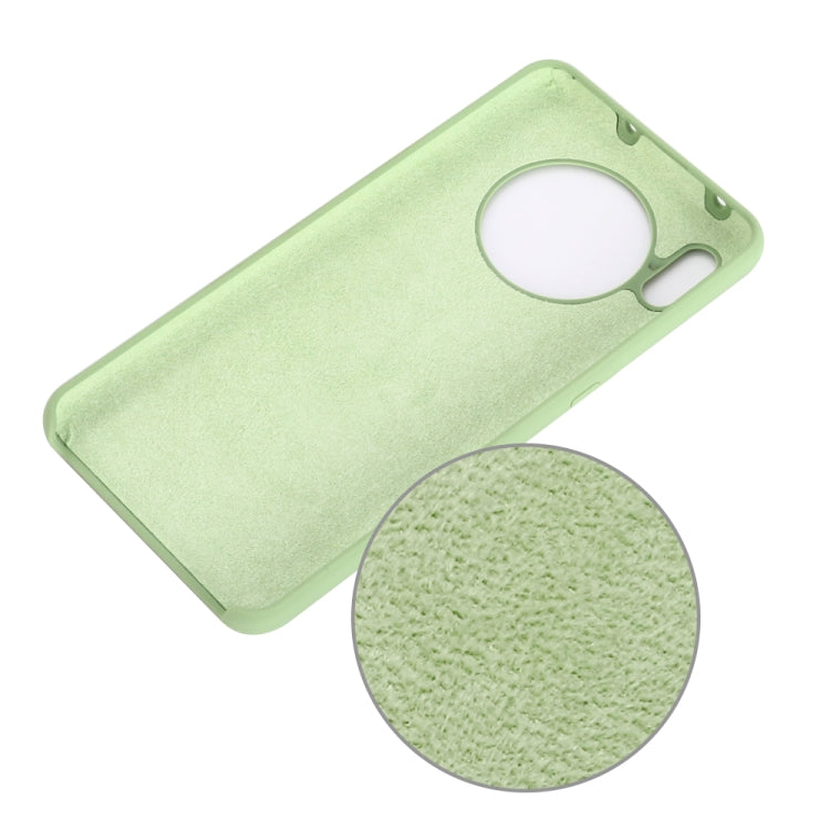 For Huawei Mate 30 Pro Solid Color Liquid Silicone Shockproof Coverage Protective Case