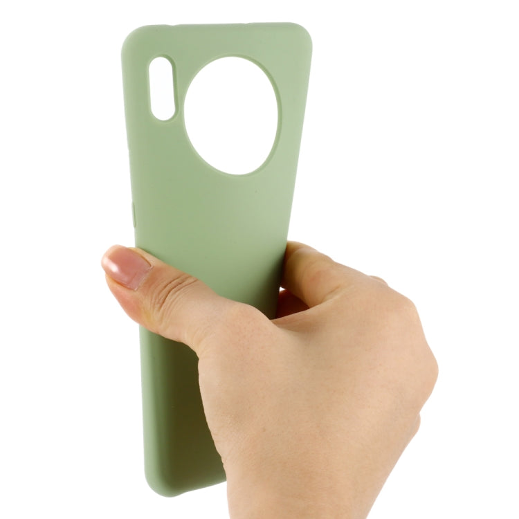 For Huawei Mate 30 Pro Solid Color Liquid Silicone Shockproof Coverage Protective Case