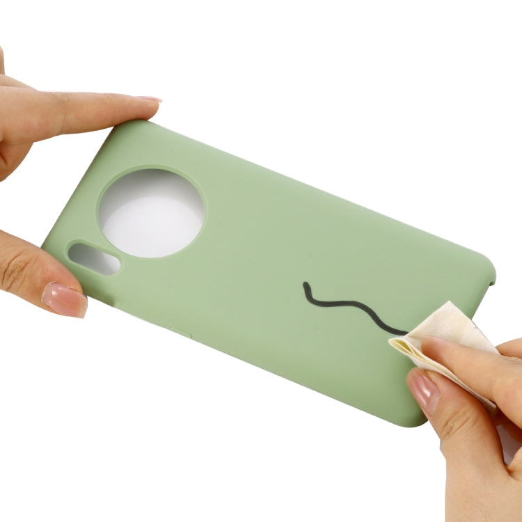For Huawei Mate 30 Pro Solid Color Liquid Silicone Shockproof Coverage Protective Case