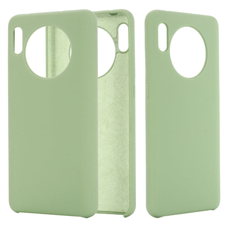 For Huawei Mate 30 Pro Solid Color Liquid Silicone Shockproof Coverage Protective Case