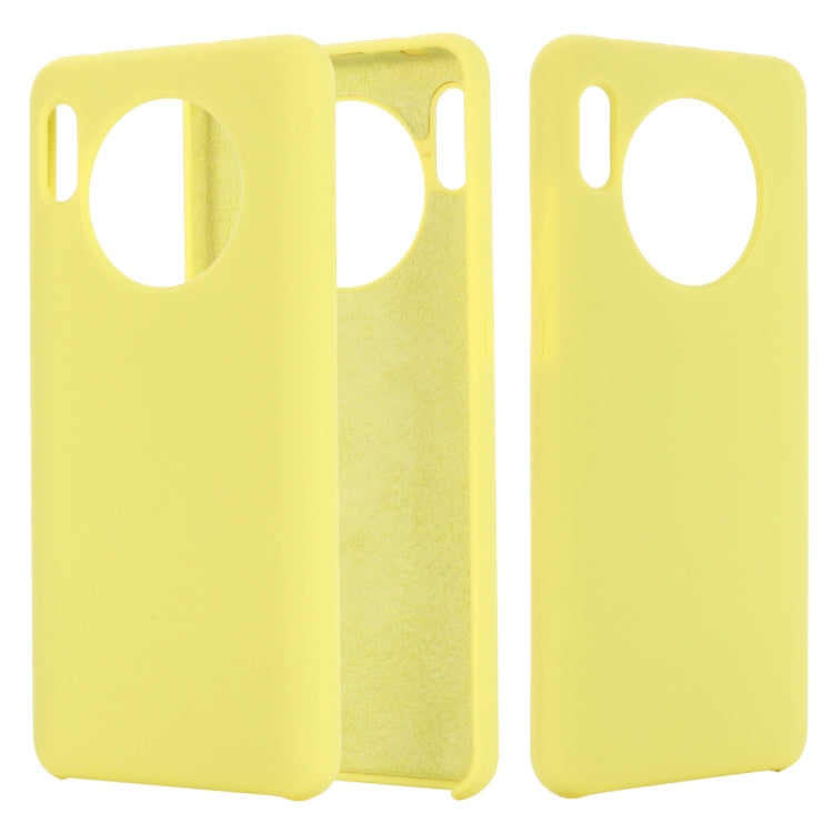 For Huawei Mate 30 Pro Solid Color Liquid Silicone Shockproof Coverage Protective Case