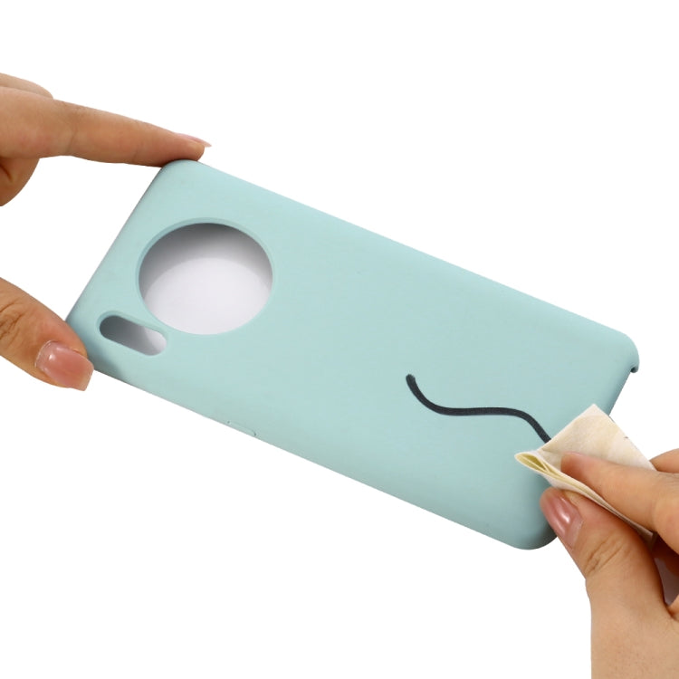 For Huawei Mate 30 Pro Solid Color Liquid Silicone Shockproof Coverage Protective Case