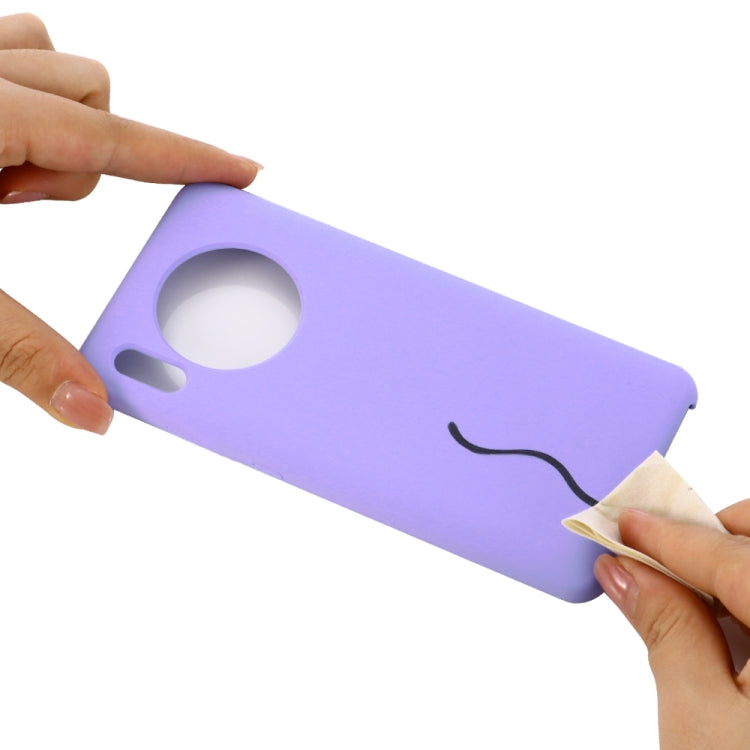 For Huawei Mate 30 Pro Solid Color Liquid Silicone Shockproof Coverage Protective Case