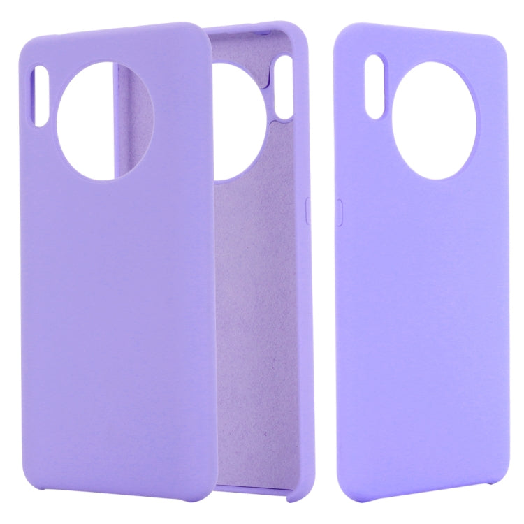 For Huawei Mate 30 Pro Solid Color Liquid Silicone Shockproof Coverage Protective Case