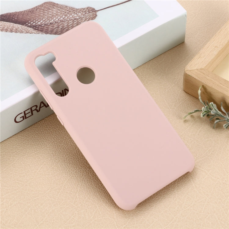 For Xiaomi Redmi Note 8 Solid Color Liquid Silicone Shockproof Coverage Protective Case