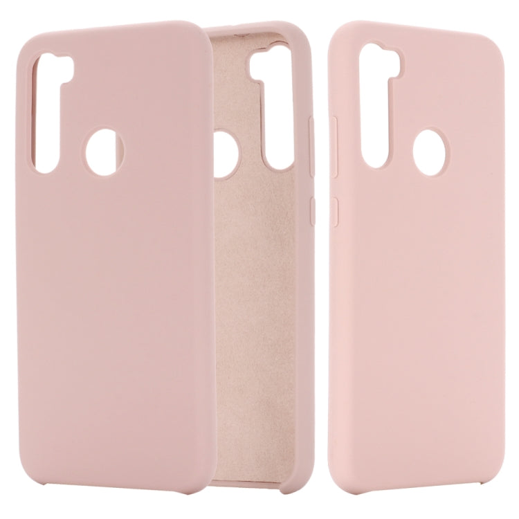 For Xiaomi Redmi Note 8 Solid Color Liquid Silicone Shockproof Coverage Protective Case