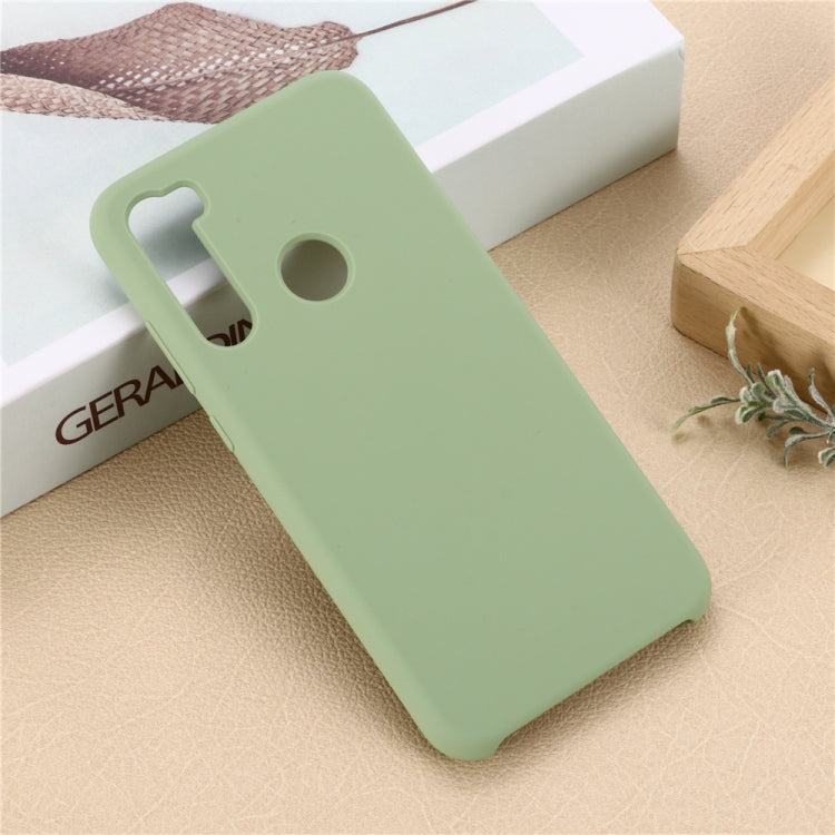 For Xiaomi Redmi Note 8 Solid Color Liquid Silicone Shockproof Coverage Protective Case