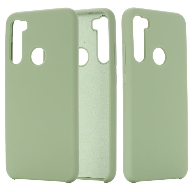 For Xiaomi Redmi Note 8 Solid Color Liquid Silicone Shockproof Coverage Protective Case