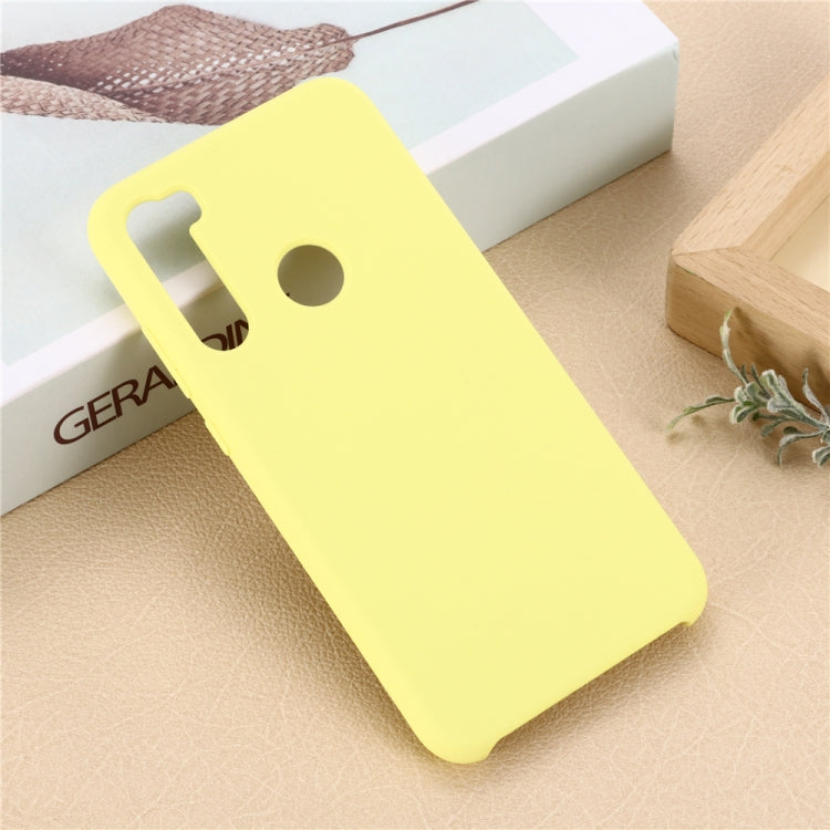 For Xiaomi Redmi Note 8 Solid Color Liquid Silicone Shockproof Coverage Protective Case