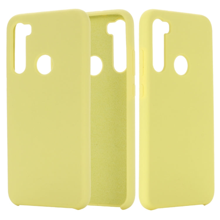 For Xiaomi Redmi Note 8 Solid Color Liquid Silicone Shockproof Coverage Protective Case