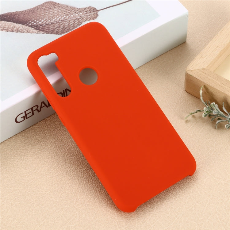 For Xiaomi Redmi Note 8 Solid Color Liquid Silicone Shockproof Coverage Protective Case